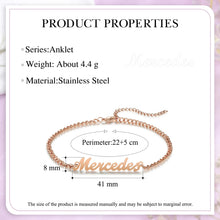 Load image into Gallery viewer, pulsera de tobillo personalizada para mujer