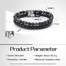 Load image into Gallery viewer, Pulseras personalizadas con foto para hombre