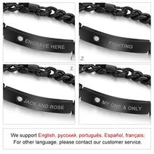 Load image into Gallery viewer, Pulsera con grabado personalizado para hombre