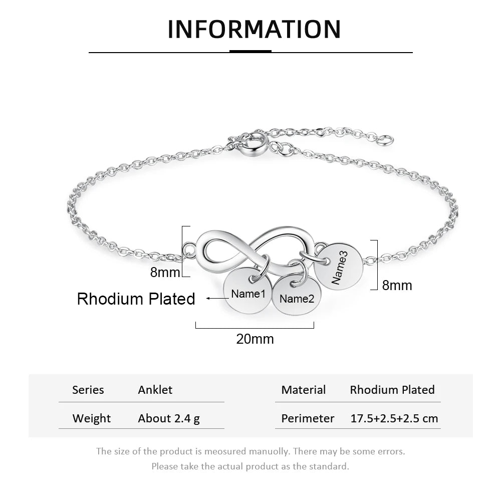 pulsera personalizada con etiqueta de nombre para mujer