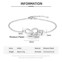 Cargar imagen en el visor de la galería, pulsera personalizada con etiqueta de nombre para mujer