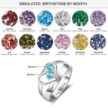 Load image into Gallery viewer, Anillo con forma de corazón para mujer