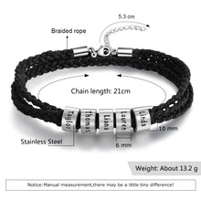 Load image into Gallery viewer, pulsera personalizada de acero inoxidable para hombre