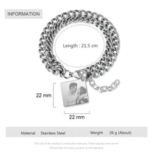 Load image into Gallery viewer, Pulseras de cadena de doble enlace para mujer