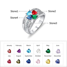 Load image into Gallery viewer, Anillo de Plata de Ley 925 personalizado para madres