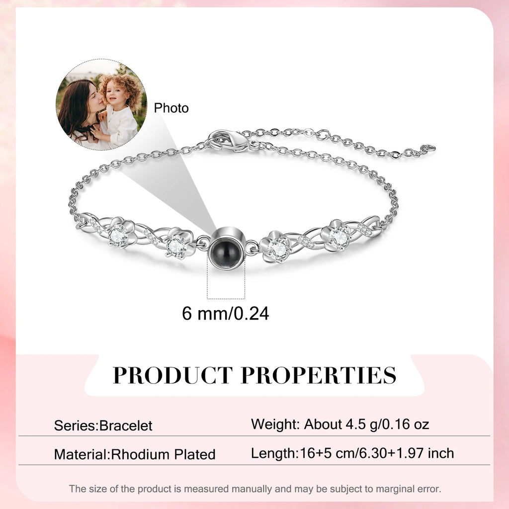 Pulsera de proyección de foto personalizada