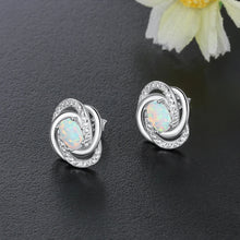 Cargar imagen en el visor de la galería, Pendientes con forma de patrón en espiral para mujer