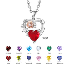 Load image into Gallery viewer, Collar de corazón con grabado personalizado