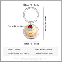 Cargar imagen en el visor de la galería, Llaveros con grabado de nombre para mujer
