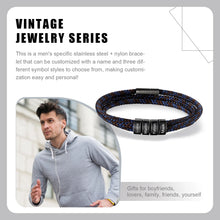 Load image into Gallery viewer, Pulsera personalizada con 2-4 cuentas de nombre para hombre