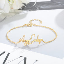 Cargar imagen en el visor de la galería, tobilleras con nombre personalizado para mujer