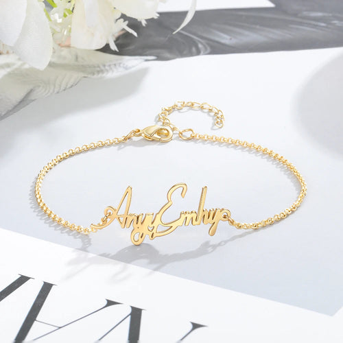 tobilleras con nombre personalizado para mujer