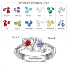 Cargar imagen en el visor de la galería, Anillo de compromiso personalizado para mujer
