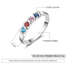 Load image into Gallery viewer, Anillo de boda personalizado para mujer