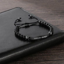 Load image into Gallery viewer, pulsera con grabado personalizado para hombre