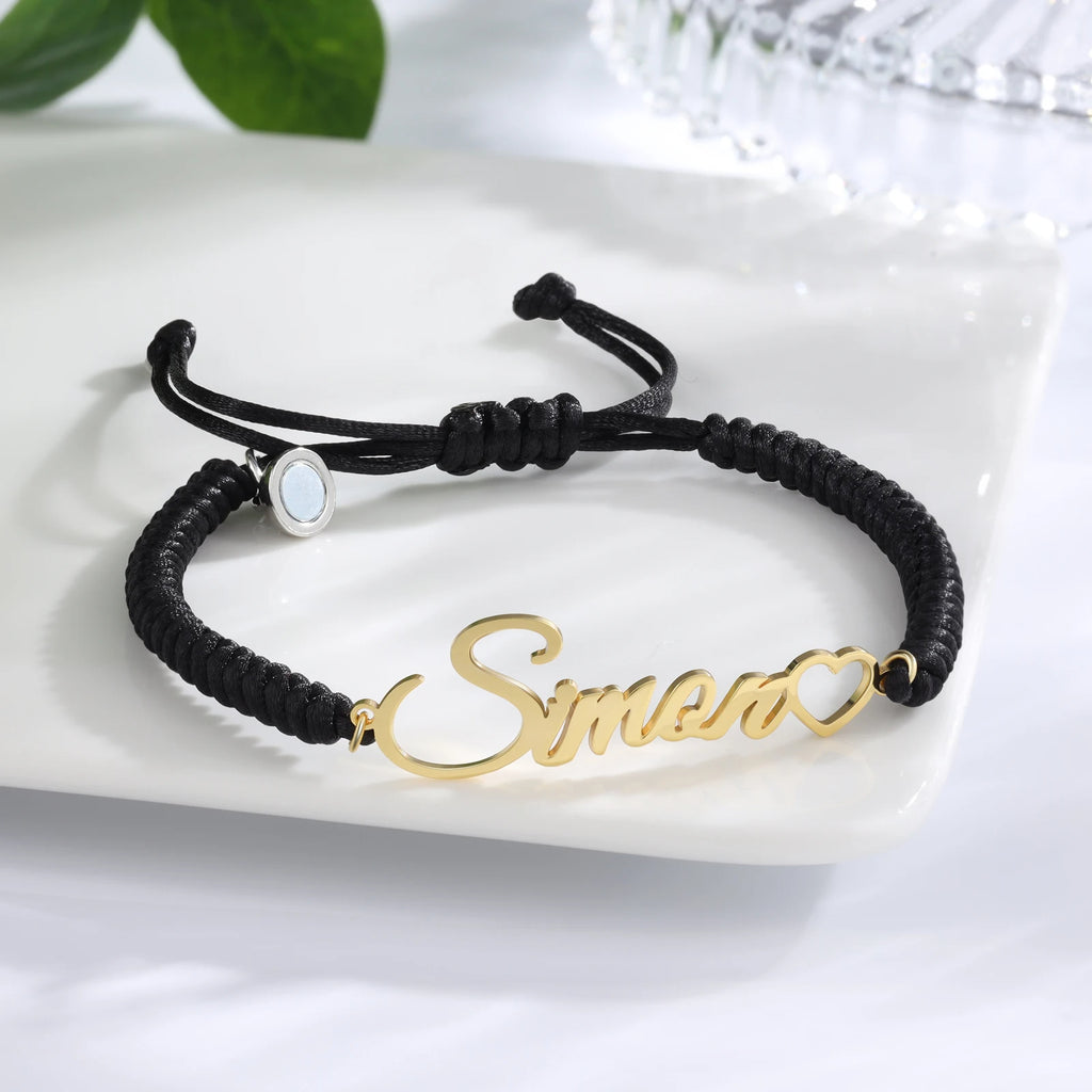 pulsera magnética con nombre personalizado