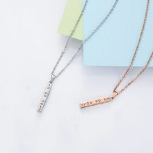 Load image into Gallery viewer, Collares con nombre y fecha grabados personalizados para mujer