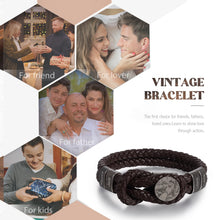 Load image into Gallery viewer, Pulsera de cuero personalizable para hombre