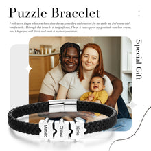 Load image into Gallery viewer, Pulsera de cuero personalizable para hombre