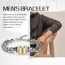 Load image into Gallery viewer, Pulsera de cuentas personalizable para hombre