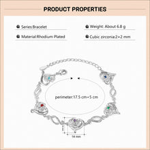 Load image into Gallery viewer, Pulsera de cadena de corazón con grabado de nombre personalizado