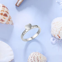 Load image into Gallery viewer, Anillo de compromiso personalizado con nombre grabado para mujer