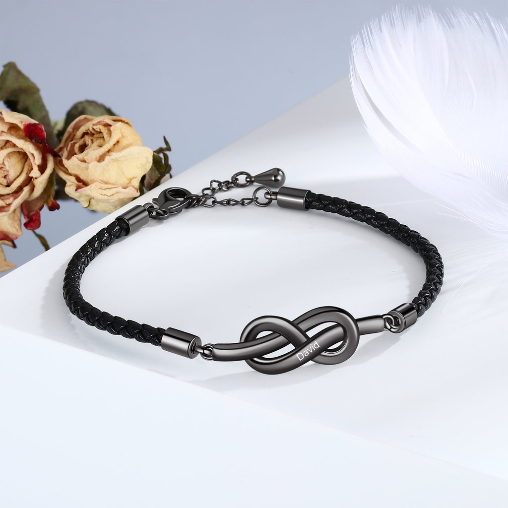 pulsera personalizada Infinity pareja para hombre y mujer