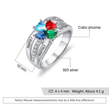 Load image into Gallery viewer, Anillo de Plata de Ley 925 personalizado para madres