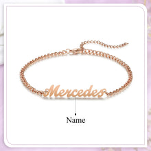 Load image into Gallery viewer, pulsera de tobillo personalizada para mujer