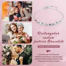 Cargar imagen en el visor de la galería, Pulsera de infinito personalizada para el día de la madre