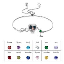 Load image into Gallery viewer, pulsera personalizada con foto de corazón para mujer