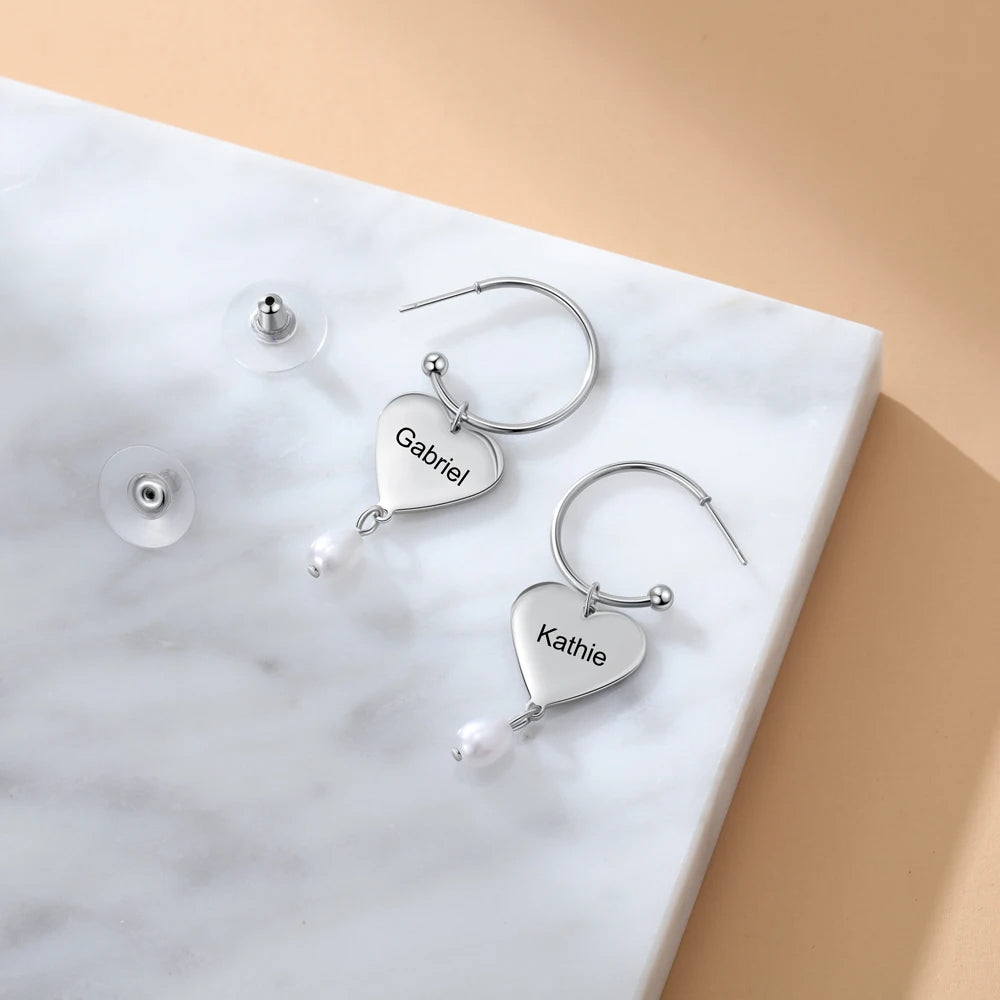 pendientes con nombre personalizado para mujer