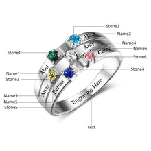 Load image into Gallery viewer, Anillo de Plata de Ley 925 para familia y amistad