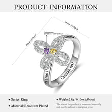 Load image into Gallery viewer, Anillo de Cruz Floral personalizado