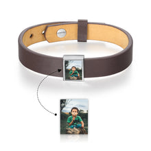 Load image into Gallery viewer, pulsera de cuero personalizada para hombre y mujer