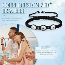 Load image into Gallery viewer, PULSERAS CON iniciales grabadas personalizadas para parejas