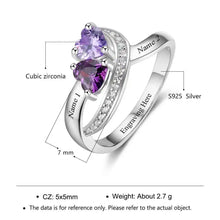 Load image into Gallery viewer, Anillo de Plata de Ley 925 personalizado para el día de la madre