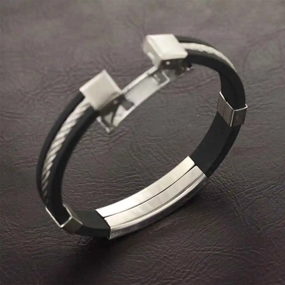 Pulsera de acero inoxidable para hombre