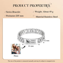 Load image into Gallery viewer, Pulsera con grabado personalizado para hombre