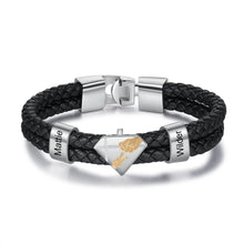 Load image into Gallery viewer, pulsera de piel trenzada para hombre y mujer