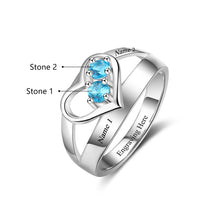 Load image into Gallery viewer, Anillo con forma de corazón para mujer