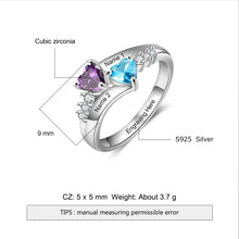 Load image into Gallery viewer, anillos de plata de ley 925 para madres