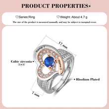 Load image into Gallery viewer, Anillo personalizado de oro rosa y plata