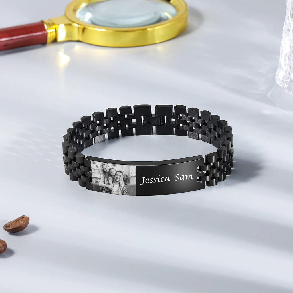 Pulsera de acero inoxidable para hombre