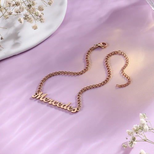 pulsera de tobillo personalizada para mujer