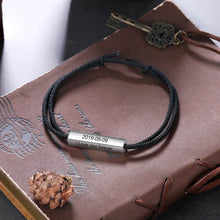 Load image into Gallery viewer, pulsera de cadena de cuerda ajustable para hombre