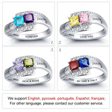 Load image into Gallery viewer, Anillo de Plata de Ley 925 personalizado para mujer