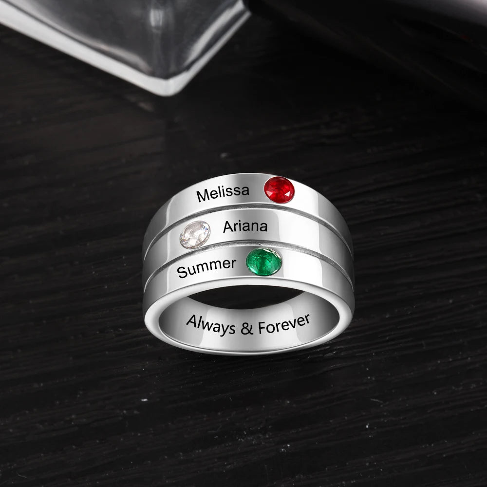 Anillos personalizados para madres