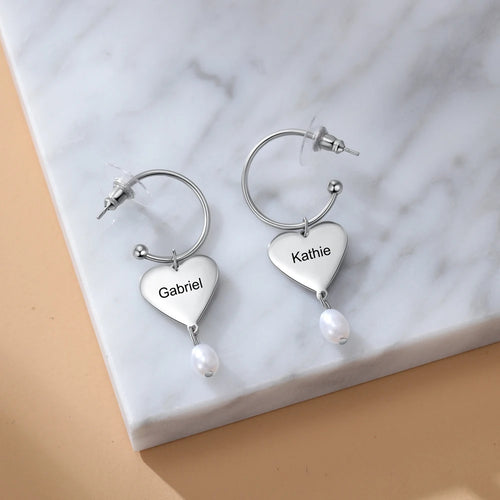 pendientes con nombre personalizado para mujer