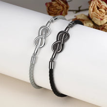 Cargar imagen en el visor de la galería, pulsera personalizada Infinity pareja para hombre y mujer